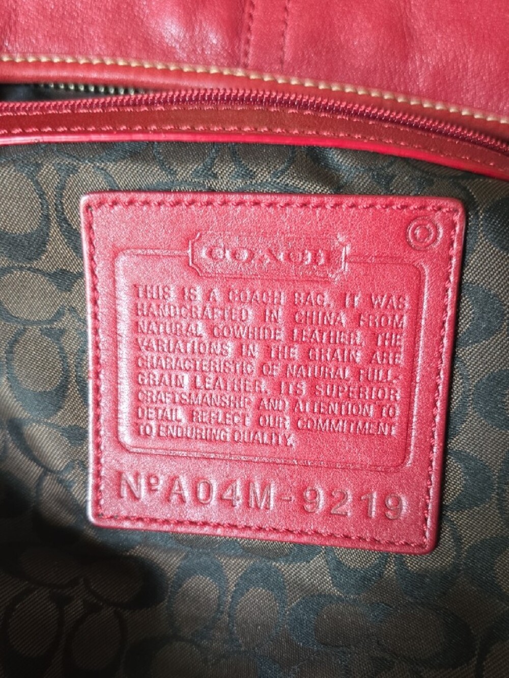 Coach Ergo Hobo Red Leather Shoulder Bag Y2k A04M-9219 - Picture 3 of 16
